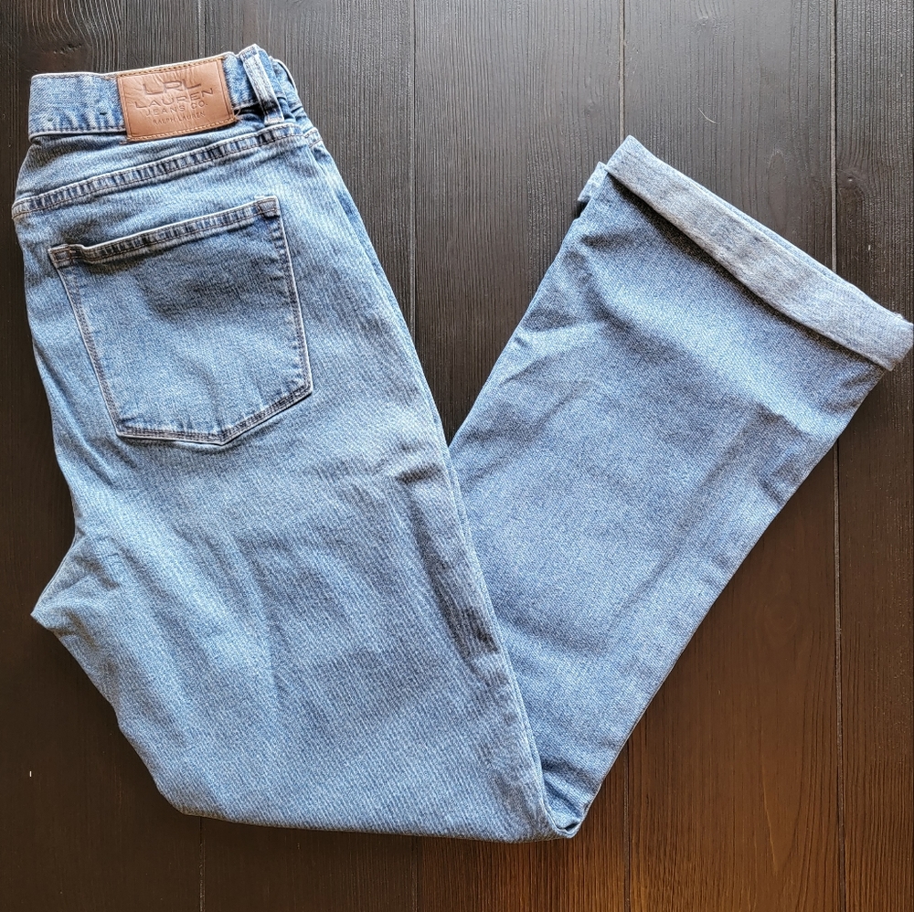 Lauren Ralph Lauren wide leg mom jeans sz 8.